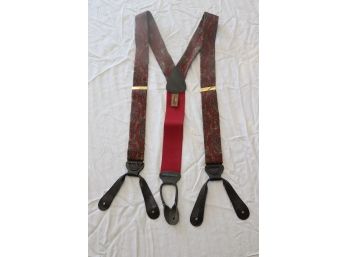 Trafalgar Dress Suspenders Leather Trim