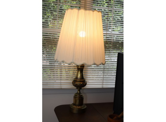 Vintage Brass Stiffel Table Lamp And Shade