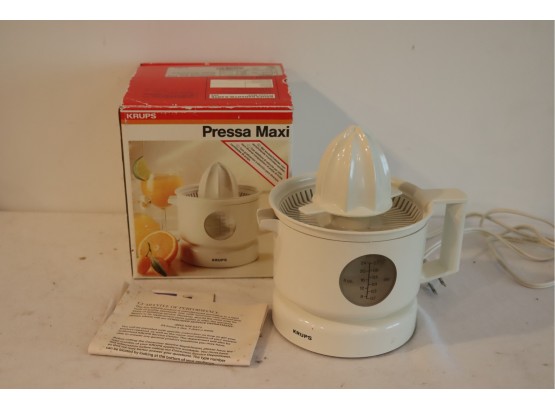 Krups Pressa Maxi 24oz Universal Squeezing ELECTRIC Citrus Juicer MADE IN SPAIN