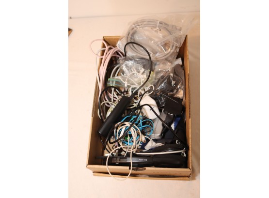 Assorted IPhone And Usb Charger Cables Wires Plugs