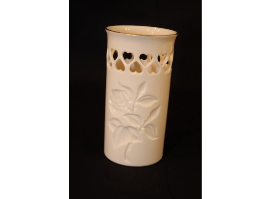 Lenox Heart Vase 24k Gold Trim
