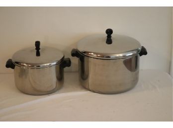 4 & * Quart Farberware Pots
