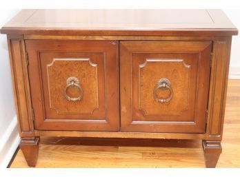 Vintage Wood 2 Door End Table Storage Cabinet