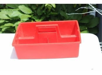 Red Plastic Tool Carrier