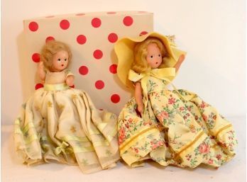 Vintage Pair Of Storybook Dolls