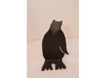 Folk Art Metal Sculpture Bear