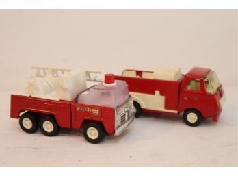 Buddy L  And Tonka Fire Trucks