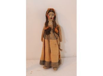 Vintage Burlap Toy Doll