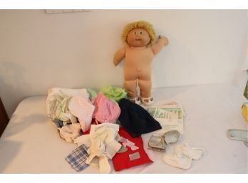 Vintage Cabbage Patch Kid With Extras