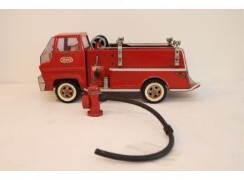 Vintage Tonka Pressed Steel Fire Truck With Fire Hydrant Hose Adapter
