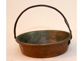 Vintage Copper Pan With Handle