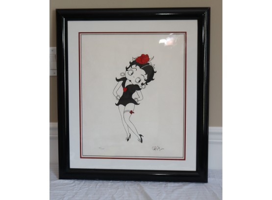 Betty Boop Limited Edition 1990 Lithograph Hand-Signed By Grim Natwick #25/300