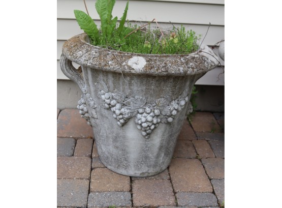 Grape Vine Concrete Flower Pot Cement Planter (FB-4)