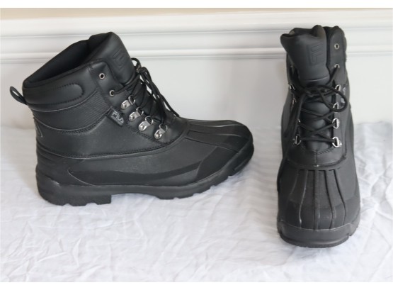 Fila Black Waterproof Boots Size 13