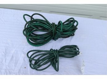 Pair Of Outdoor Extension Cords