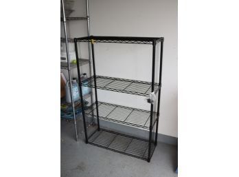 Black Metal Wire Storage Shelf (S-1)