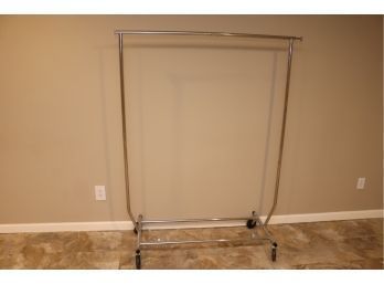 Rolling Collapsable Clothing Rack