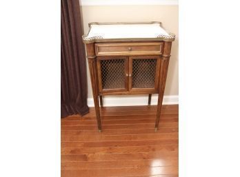 Vintage Maslow Freen Furniture Marble Top Side Table