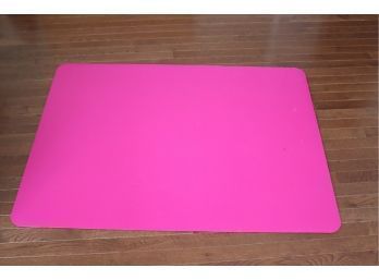 Hot Pink Plastic Floor Carpet Protector