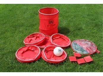 Wicked Big Sports Supersized Beach BEER Pong Outdoor/Indoor Sport Tailgate Games, 6 Cups & Ball