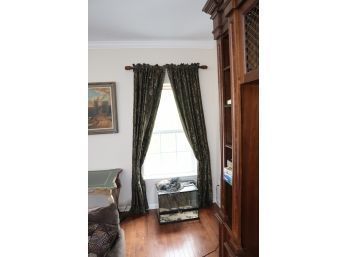 2 Sets Window Floor Length Curtains