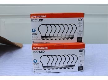 Two 8 Packs 60w LED Light Bulbs