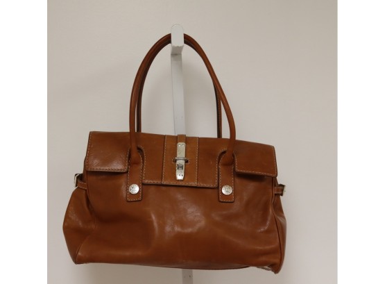 Michael Kors Brown Leather Handbag Purse.  (P-6)