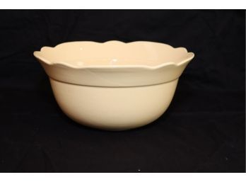 Large Yellow Crate & Barrel Salad Serving Bowl  Made In Portugal