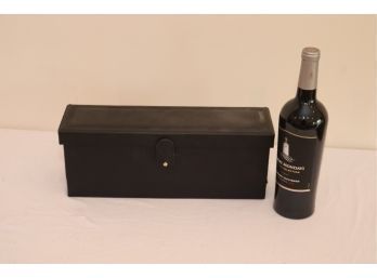 Leather Wine Bottle Box Robert Mondavi Private Selection