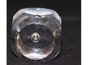 Kosta Boda Glass Crystal Cube