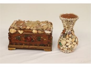 Shell Box And Vase