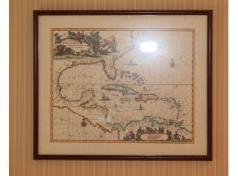 Vintage Caribbean Map