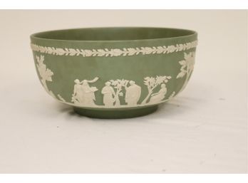Vintage Wedgwood Green Jasperware Bowl