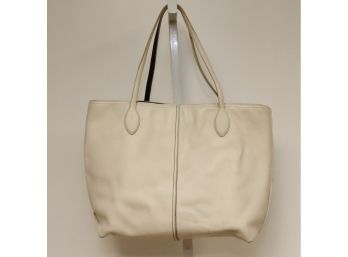 Coach White Leather Tote Bag (PB-2)