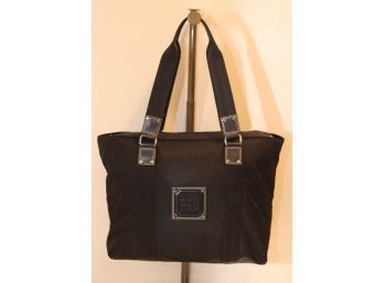 Longchamp Black Nylon Tote Bag