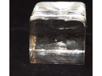 Glass Block Paperweight