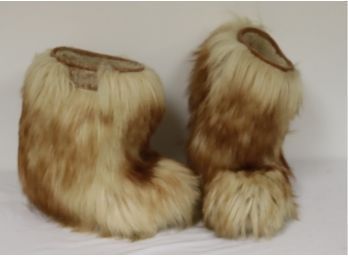 Vintage Siberia Furry Winter Boots Made In Italy