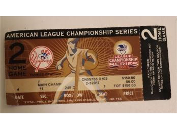 2003 American League Championship Series Game 2 Ticket Stub (BB-11)