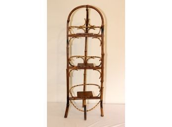 Vintage Bamboo 3 Shelf Plant Stand