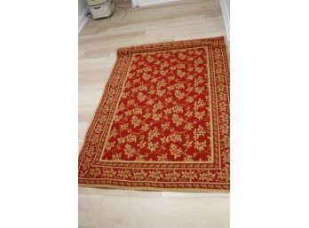Red And Gold Carpet Area Rug