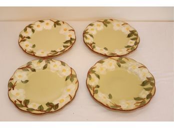 Vintage Stangl White Dogwood Hand Painted Plates