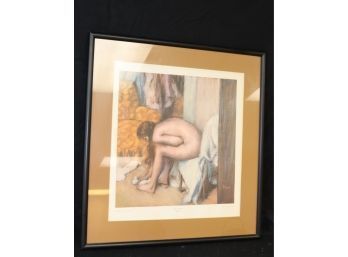 Framed After The Bath By Degas