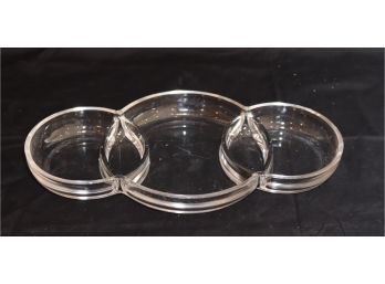 Divided Glass Seving Dish