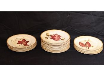 16 Crate And Barrel Fall Leaf Plates