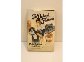 The Duke Of Flatbush Signed By Duke Snider HOF First Printing, June 1988