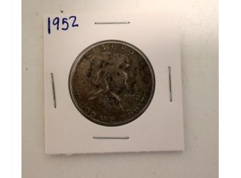 1952  FRANKLIN HALF DOLLAR US Coin 90 Silver  (WS-1)