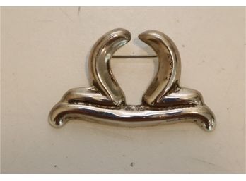 Sterling Silver .925 Mexico Brooch Pin   (J-2)