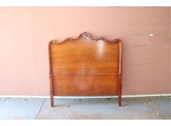 Vintage Twin Bed With Wooden Headboard
