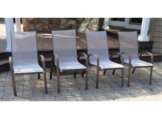 Set Of 4 Patio Table Chairs (B-2)