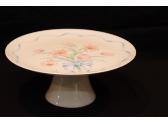 Vintage Cake Plate By Blue Ribbon Made In Japan (G-20)